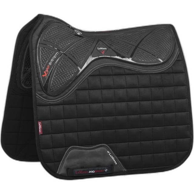 Lemieux X-Grip Twin Sided Full Size Dressage Square Pad - Black