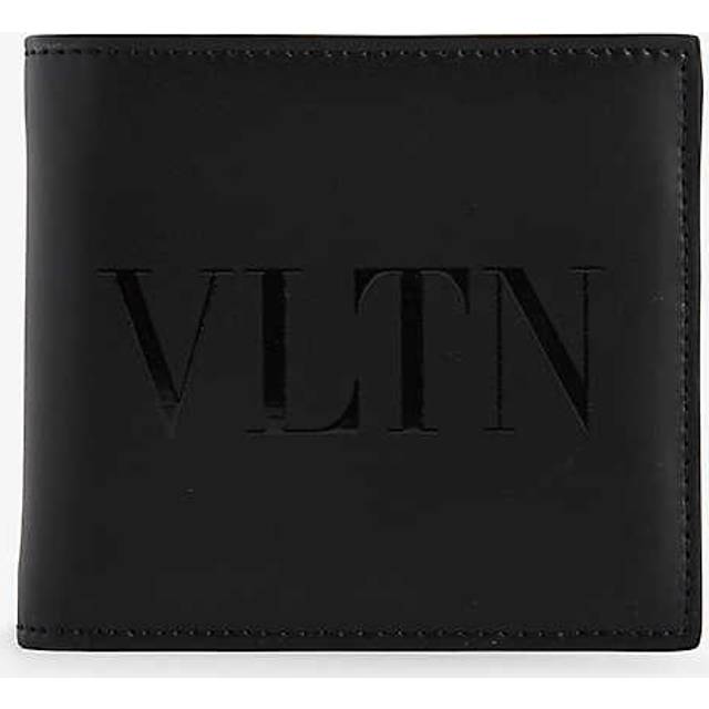Valentino Garavani Nero Brand-print Billfold Leather Wallet - NERO