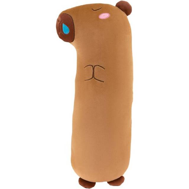 (Blue, 80cm/31.50in) Capybara Plush Toy Pillow Stuffed Animal Huggable Pp Cotton Fill For Kids Gift