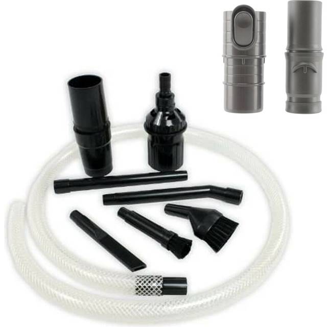 Spares2Go Car Vehicle Valet Mini Micro Attachment Tool Kit For Dyson Dc25 Dc33 Dc44 Dc50 Dc59 V6 Vacuum Cleaner - One Size