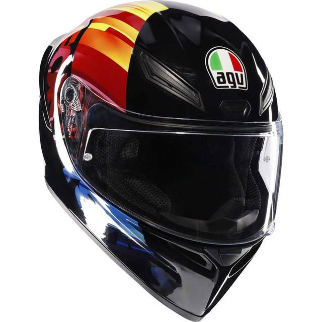 AGV K1 S Pulse 46, full face helmet , color: Black/Red/Orange/Blue , size: XS