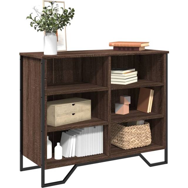 vidaXL Sideboard Brown Oak 91x35.5x74.5 cm Engineered Wood