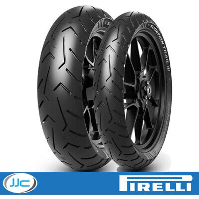 Pirelli scorpion trail iii motorbike tyre set - 90/90 21 54v & 150/70 r17 69v