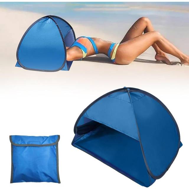 Mini Portable Beach Sun Shelter, Pop Up Beach Sun Tent,Foldable Automatic Pop Up Tent, Instant Sun Protection Canopy, Face Head Shade Protection Tent