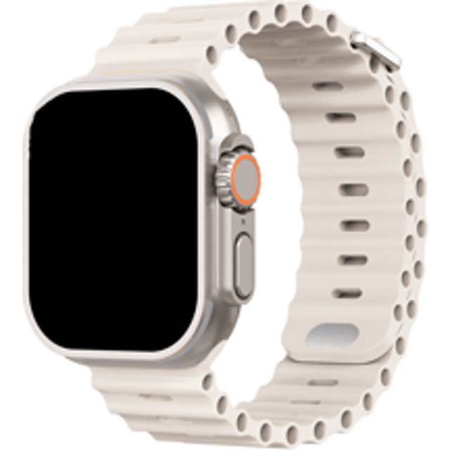 1 st unisex sport Ocean Style-band kompatibelt med 49 mm 46 mm 45 mm 44 mm 42 mm 41 mm 40 mm 38 mm Apple Watch Series 10/9/8/7/6/5/4/2/2/1 - Starlight (38mm/40mm/41mm,42mm/44mm/45mm/49mm,Serie 10-42mm,S10 46mm)