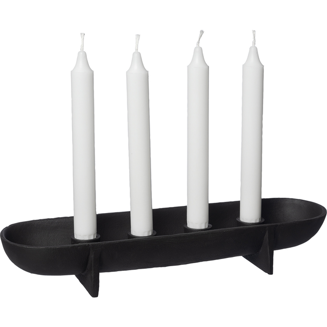 ERNST - Advent Ljusstake 4 ljus - Svart