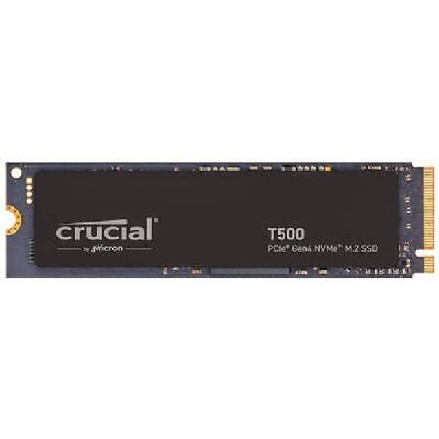 Crucial T500 2TB PCIe Gen4 NVMe M.2 Intern Gaming SSD (Solid State Drive), Upp till 7400 MB/s, TLC NAND, Kompatibel med Laptop och Desktop, Microsoft DirectStorage - CT2000T500SSD8