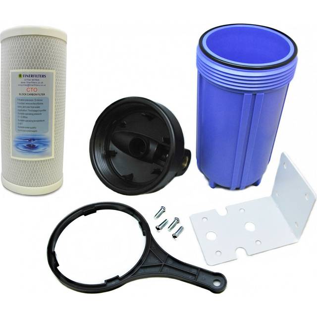 10" jumbo pond dechlorinator system with hozelock fittings and cto water filter