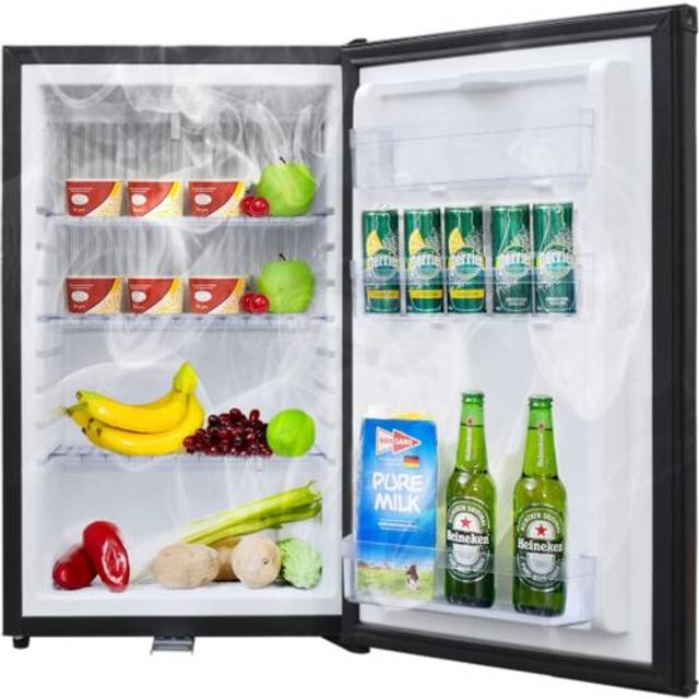 50l portable 12v ac/dc car picnic camping travel cooler box mini silent fridge