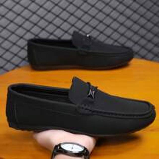 1 par Casual Slip-On herrskor i canvas, klassisk gammal Beijing-stil, mångsidig (kör liten, beställ 1 storlek upp) - Svart (CN39,CN40,CN41,CN42,CN43,CN44,CN45,CN46)