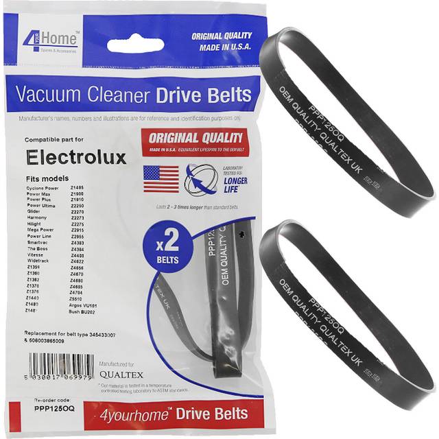 4 X Premium Drive Belts For Electrolux Boss Cyclone Power Vacuum Cleaner Hoovers