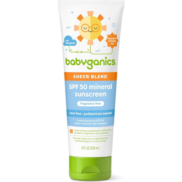 Babyganics Baby Sunscreen Sheer Blend SPF 50 Mineral Lotion 8 fl oz