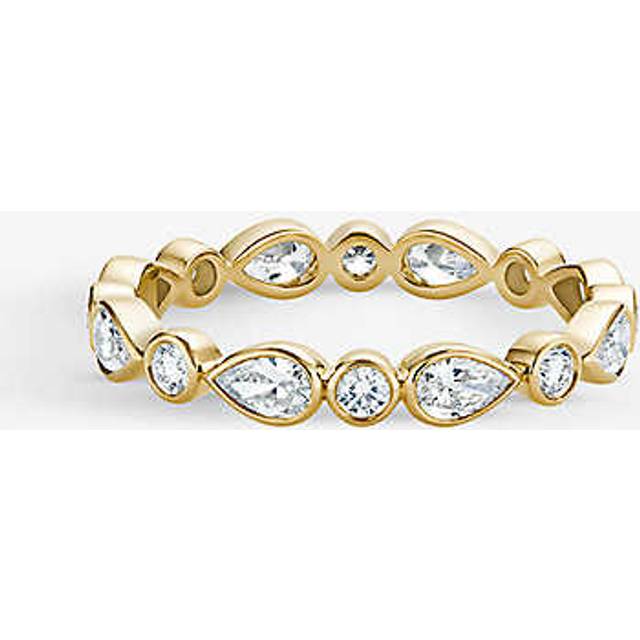 Selfridges Womens 18k Yellow Gold Petal 18ct Yellow-gold and 0.7ct Diamond Ring 52mm - 18K Yellow Gold