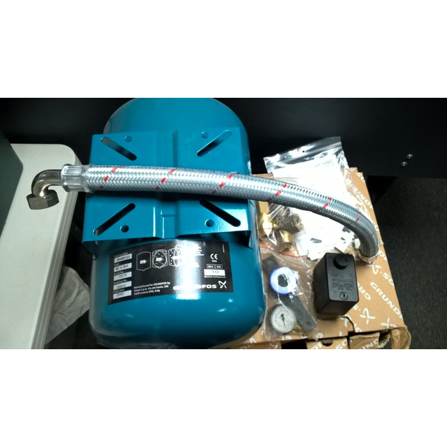 Grundfos 4620alba ch jp pump booster kit gz-u-24-h 24l horizontal pressure tank