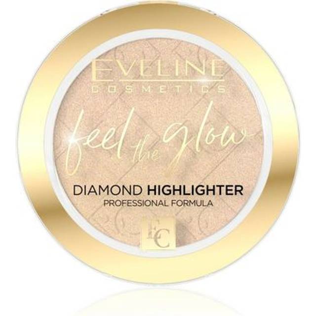 Eveline Cosmetics feel the glow velvet face diamond highlighter no.01 sparkle vegan 5g