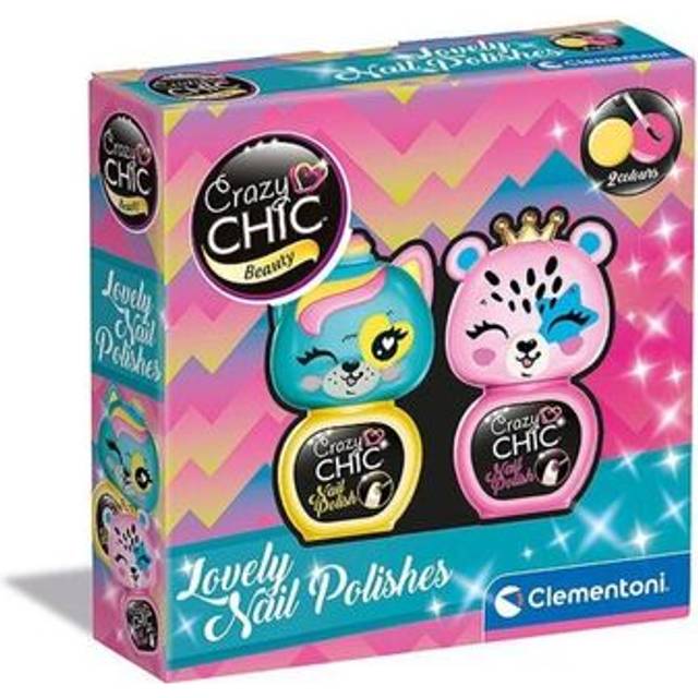 Clementoni Crazy Chic Neglelak Legetøj 2 Pcs - Yellow/Pink