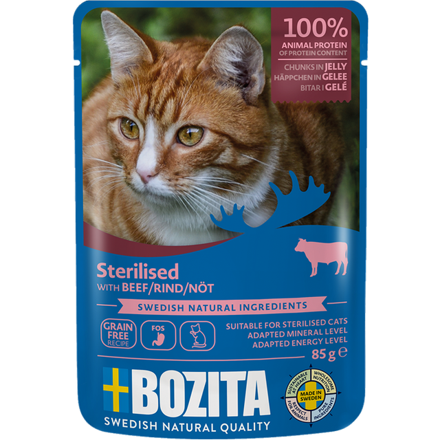 Bozita Sterilised Beef in Jelly Våtfoder - 85g