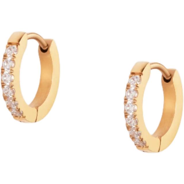 Treasure hoops medium gold