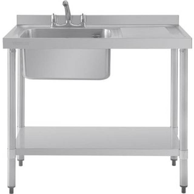 Vogue Single Sink Right Hand Drainer 1000mm