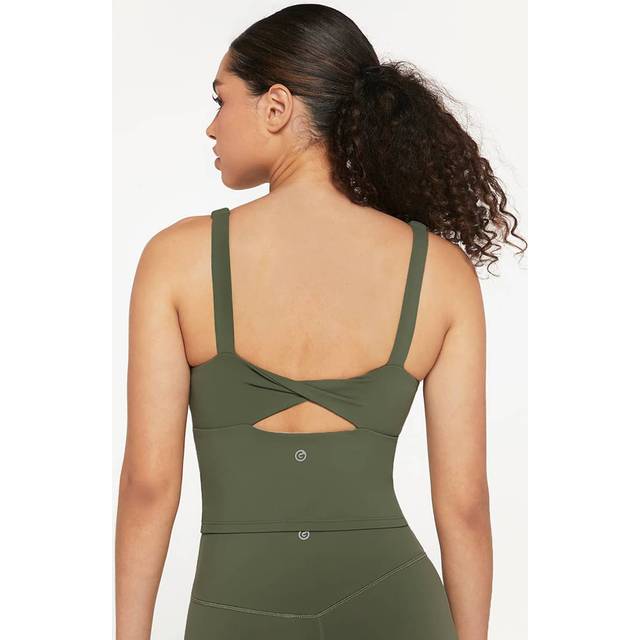 GLOWMODE FeatherFitâ¢ Twist Back Sports Tank Top Low Impact Yoga Daily