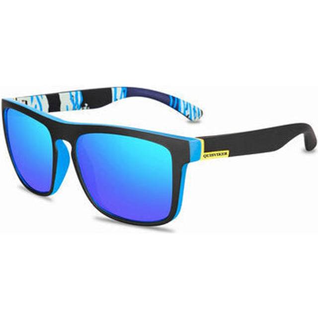 (Blue) Unisex Polarized Sunglasses Square Classic Fishing Hiking Camping Beach