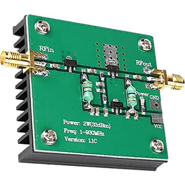 1-930MHz 2W RF Amplifier RF Broadband Power Amplifier Module for Radio Transmission FM HF VHF