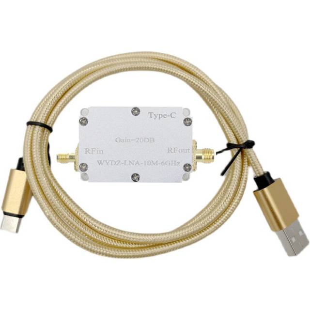 10M-6GHz Low Noise Amplifier Gain 20DB High Flatness LNA RF Signal Driving Receiver Front End for Radio FM Radio, 20DB