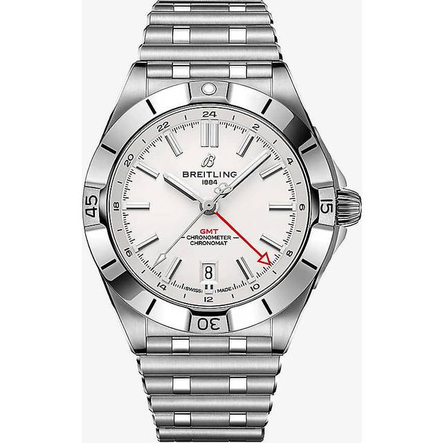 Breitling Mens Silver A32398101l1a1 Chronomat Gmt Automatic Stainless-steel Watch 1 Size - SILVER