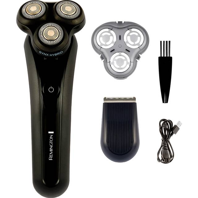 Remington elektrisk rakapparat för våt och torrakning, 360 ° PivotBall, flexibelt rakhuvud, detaljtrimmer, 50 min sladdlös användningstid, USB-laddning, Roterande rakapparat XR1755