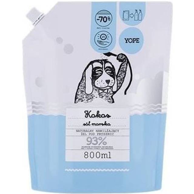 Yope Coconut & Sea Salt Hydrating Shower Gel Refill - 800ml, 93% Natural Exotic Formula