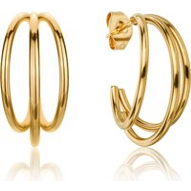 Earrings creole woman Isabella Ford Florine - Doré