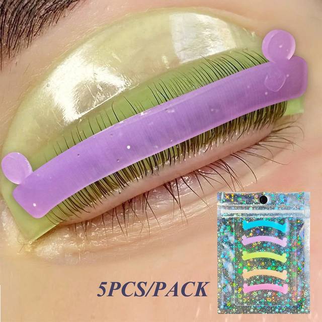 SHEIN Lomansa Formaldehyde-Free Lash Lift Kit: 5-Color Reusable Silicone Ribbons, Easy No-Power Eyelash Protection