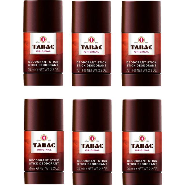 SIX PACKS of Tabac Original Deodorant Stick 75ml