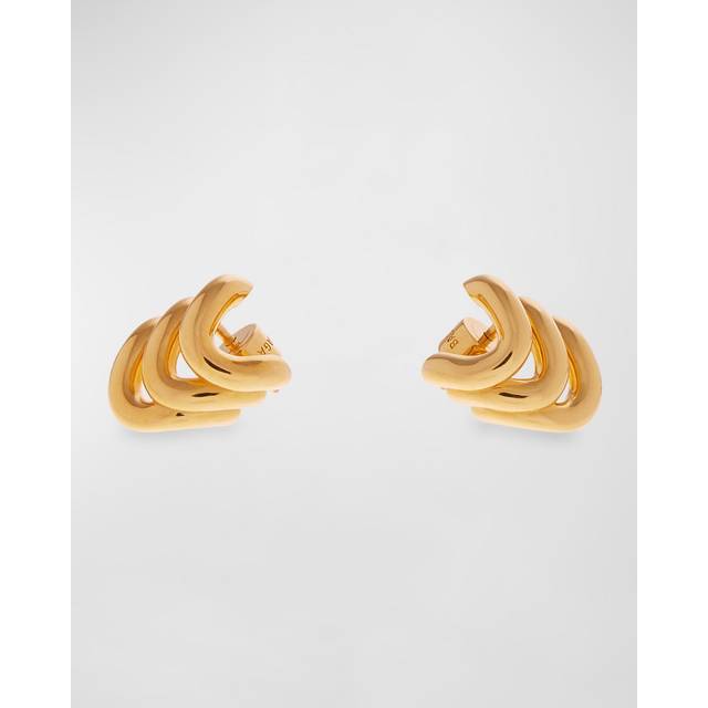 Balenciaga Loop Trio Earrings - Gold - Women's - Brass