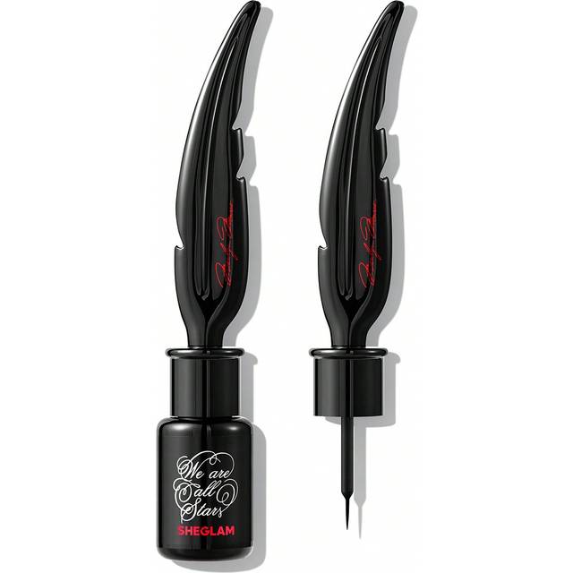 SHEGLAM A Poet&#39;s Lover Liquid Eyeliner Black Long-Lasting Matte Vintage Eyeliner Quill Pen Quick Drying Ultra-Fine Water And Oil-Proof Sweatproof Blendable Sm