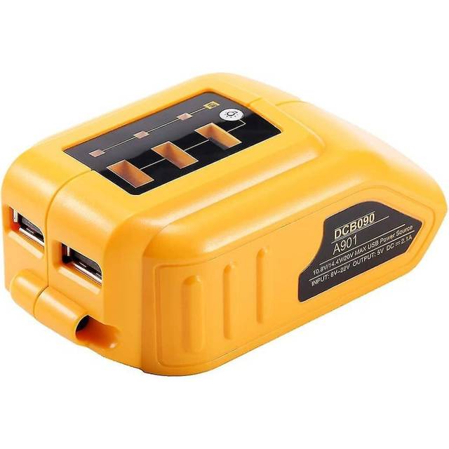 Dcb090 Usb Adapter Replacement For All Dewalt 10.8v/14.4v/18v Li-ion Batteries Usb Charger Power Insert For Dewalt Xr Max Dcb200 Dcb201 Dcb180 Dcb120
