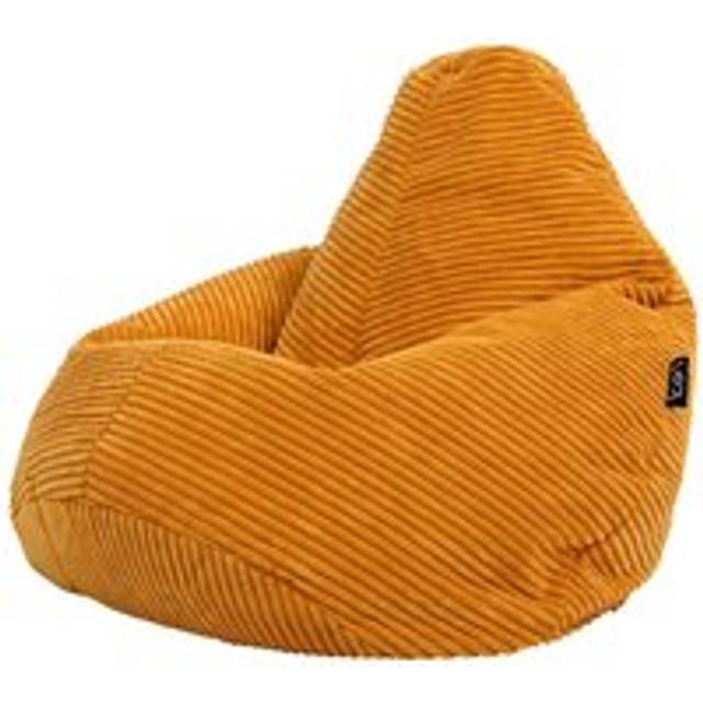 Kids Bean Bag Chair, Cord Childrens Beanbag for Girls and Boys - Yellow