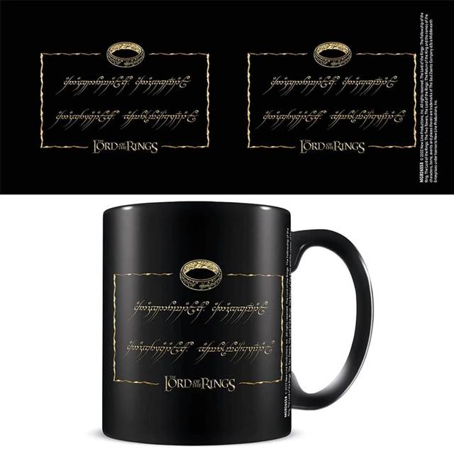 The Lord Of The Rings One Ring Cup black gold - Onesize