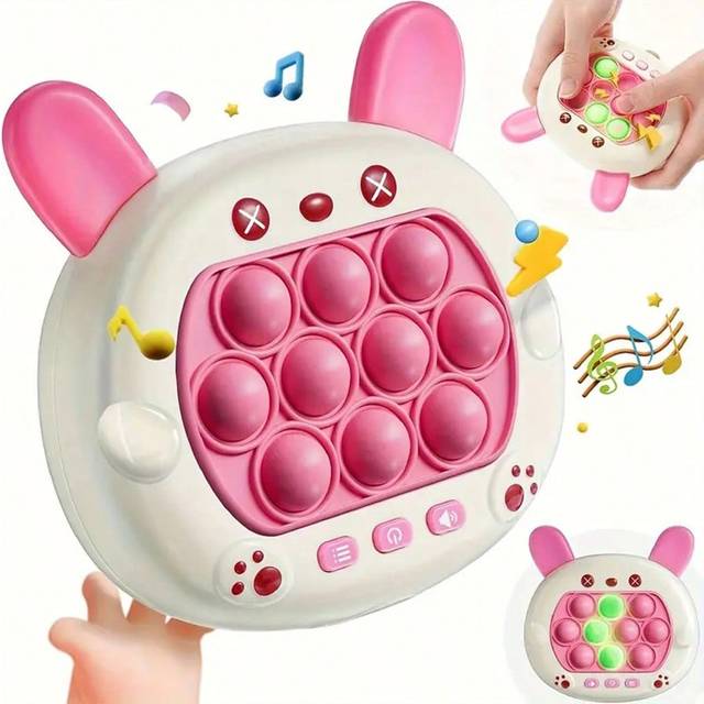 SHEIN Quick Push Pop Game Fidget Toys Pro For Kids Adults, Handheld Game Fast Puzzle Game Machine, Push Bubble Stress Toy, Relief Party Favors