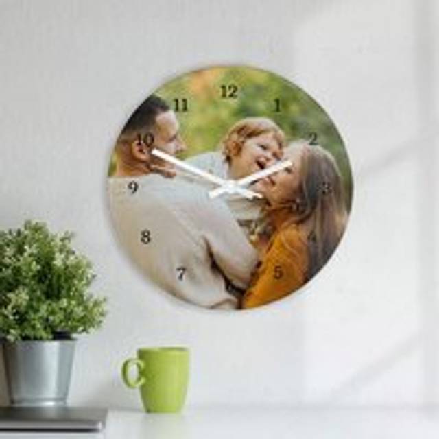 Personalised Picture Wall Clock - Large