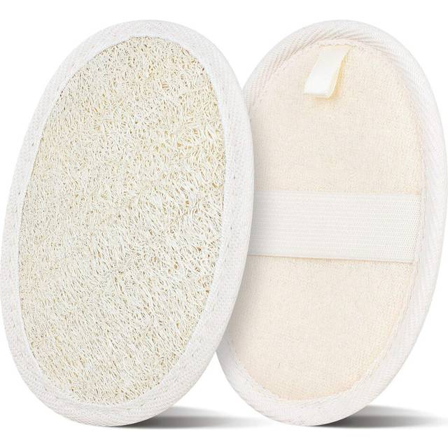2 Pack Loofah Sponge Pads, Exfoliating Loofah Sponge Pads, Loofah Sponge Protector for Thin Skin 10*14.5cm