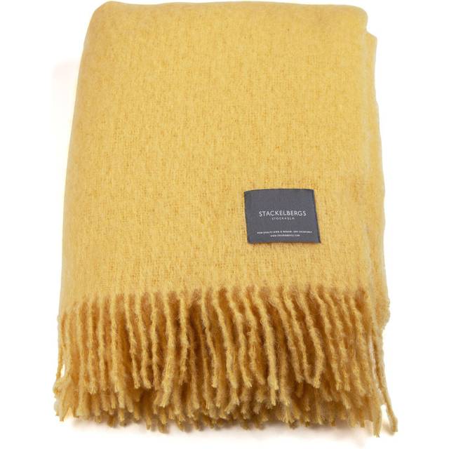 Stackelbergs - Pläd Mohair Blanket - Gul