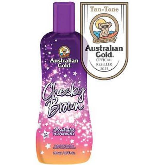Australian gold cheeky brown sunbed tan cream accelerator 250ml