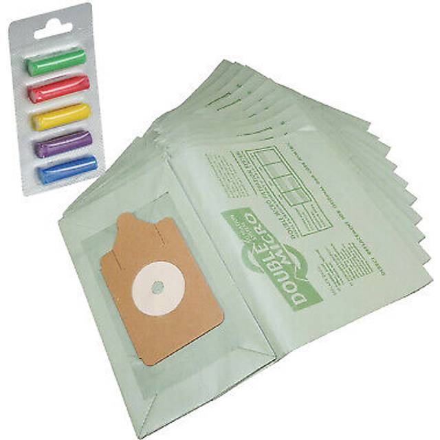 For numatic henry hoover vacuum cleaner paper dust bags x 10 pack & fresheners