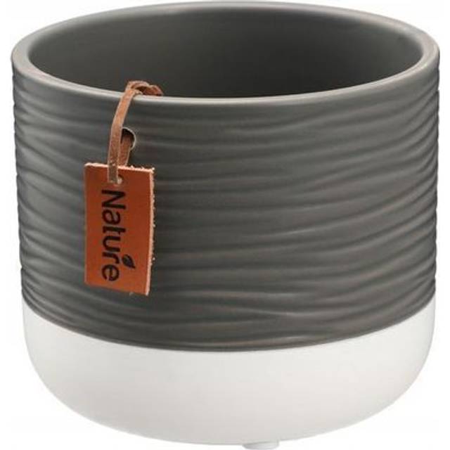 KADAX Ceramic Flowerpot Cover 12 cm mörkgrå färg