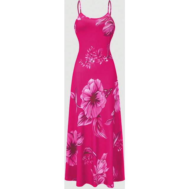 EMERY ROSE Women&#39;s Floral Print Strappy Summer Vacation Dress Maxi Women Outfit