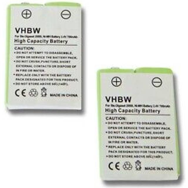 2x battery for gp enix e4h 7m2b7 t266 8m2b7 700mah