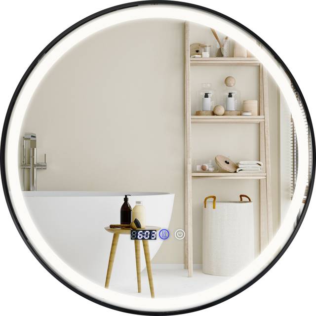 Lighted Bathroom Mirror with 3 Color LED Light Memory Function