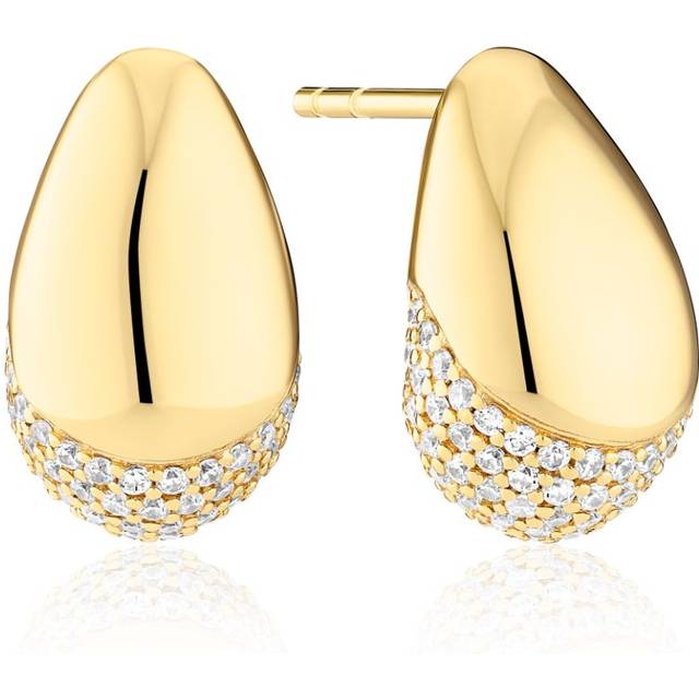 Sif Jakobs GOCCIA Örhängen 18 kt. Guldpläterad Silver SJ-E2479-CZ-YG - Dam - 925 Sterling Silver - Gold