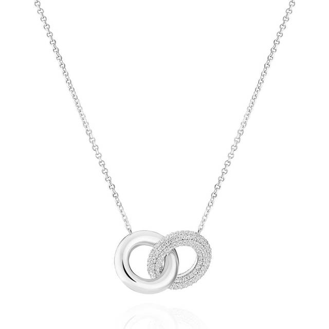 Carrara Due Piccolo Necklace - Silver Sterling 925 (40-45 cm)